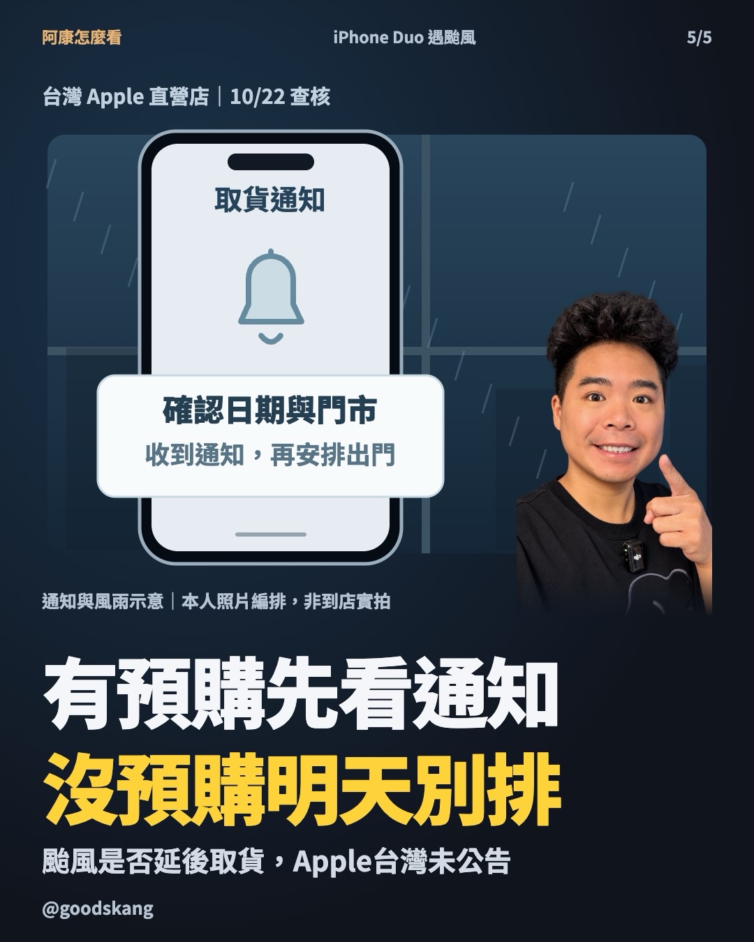 iPhone Duo 明天開賣，碰上颱風來攪局！NT$74,900 的摺疊 iPhone，台灣可以直接去門市買嗎？ 第 5 張