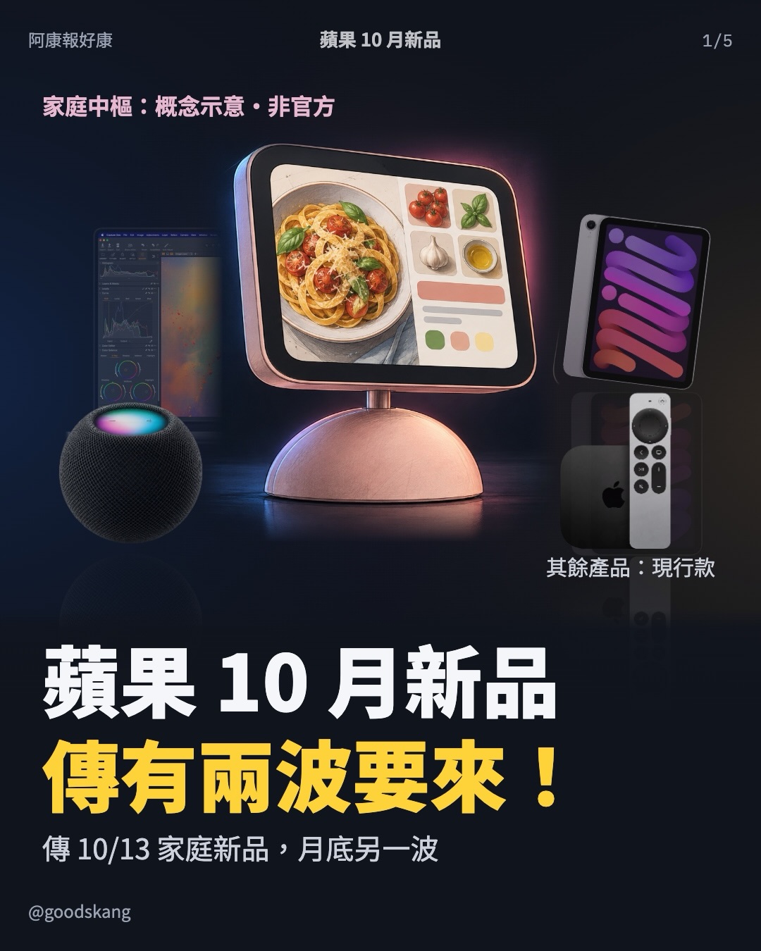 期待嗎?蘋果 10 月傳有兩波新品,先別急著下單!